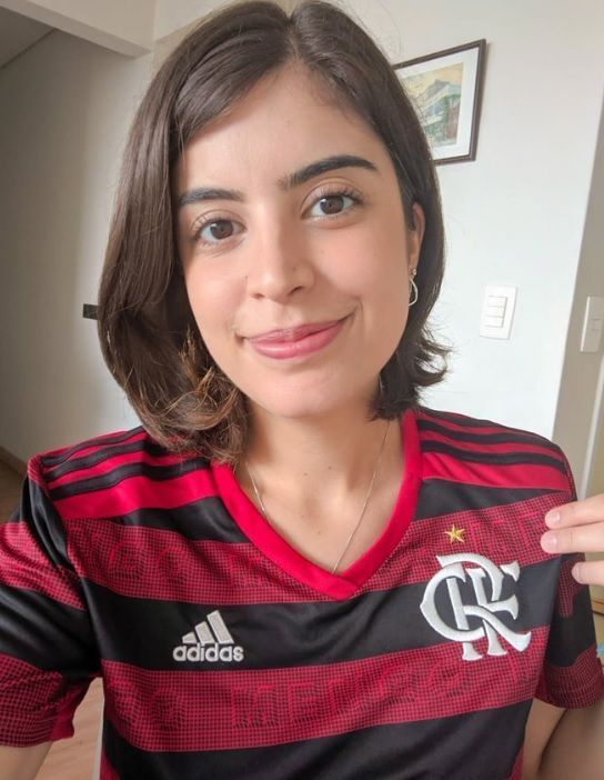 Tabata Amaral é torcedora do Flamengo por conta da paixão do pai por Zico • Reprodução/Twitter
