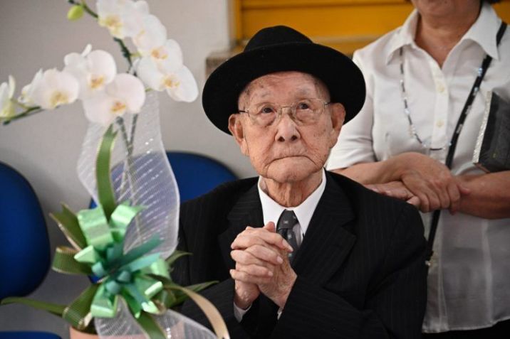 Imagem mostra Takashi Morita, sobrevivente do bombardeio em Hiroshima de 1945, que morreu na tarde desta terça (13), em São Paulo / Reprodução/Centro Paula Souza