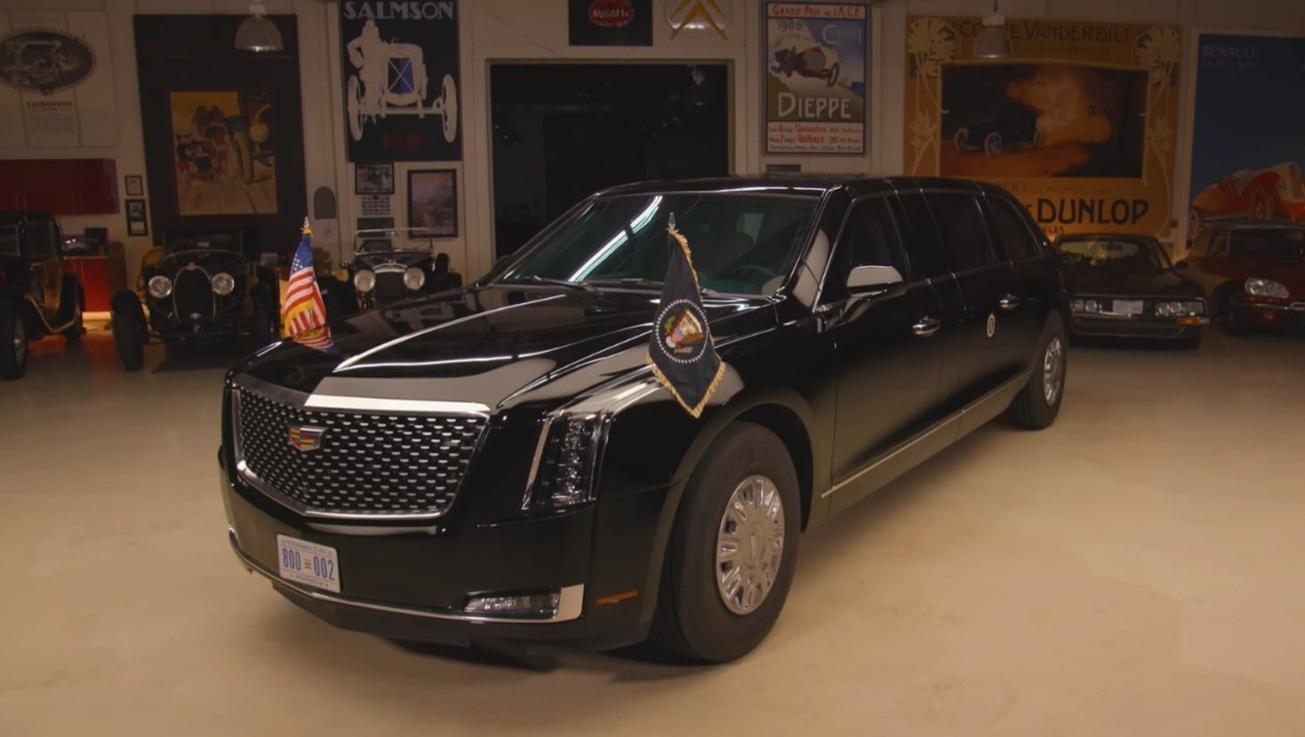 Limusine presidencial, conhecida como "A Besta" | Foto: Youtube / Jay Leno's Garage
