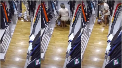 Theo Martínez deixou cair espelho, mas foi salvo pela mãe