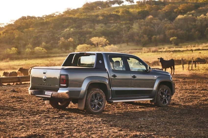 Nova traseira da Volkswagen Amarok 2025 (crédito: Divulgação/Volkswagen)