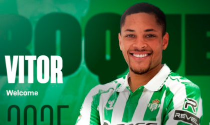 Vitor Roque é anunciado no Betis