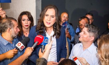 A candidata à prefeitura de Belo Horizonte, Duda Salabert (PDT)