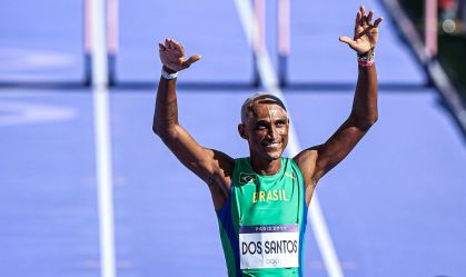 Alison dos Santos, o Piu, em sua estreia em Paris 2024