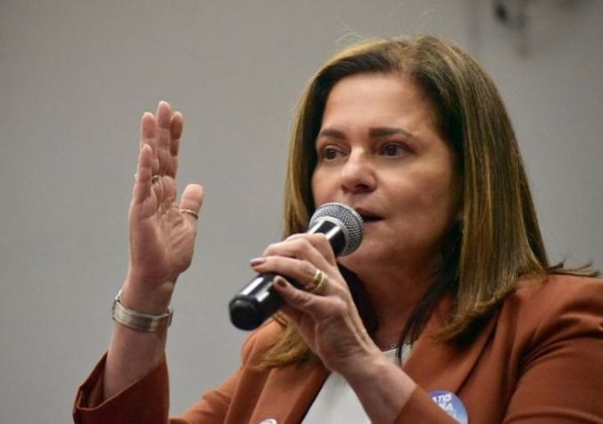A candidata a vice na chapa de Tabata Amaral (PSB) para prefeitura de São Paulo, Lúcia França (PSB) / Divulgação/Redes sociais
