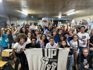 Convenção partidária para oficialização da candidatura de Indira Xavier (UP) à Prefeitura de Belo Horizonte