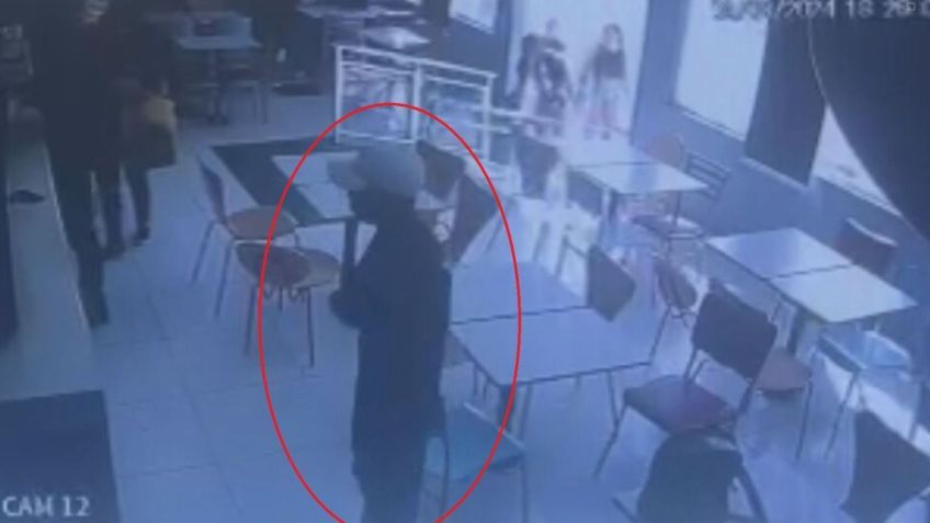 Imagem mostra suspeito de envenenar ex-namorada com milkshake comprando a bebida - Imagens cedidas/LSM Notícias