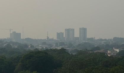 Manaus tem qualidade do ar “péssima” em mais um dia de fumaça