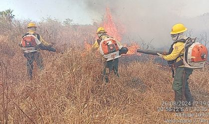 Incêndio de grandes proporções no Pantanal atinge Terra Indígena Kadiwéu