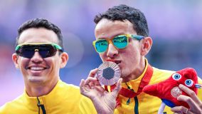 Yeltsin Jacques conquistou a medalha de bronze no 5000m T11