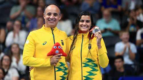 Mariana Gesteira foi bronze na natação 100m livre S9