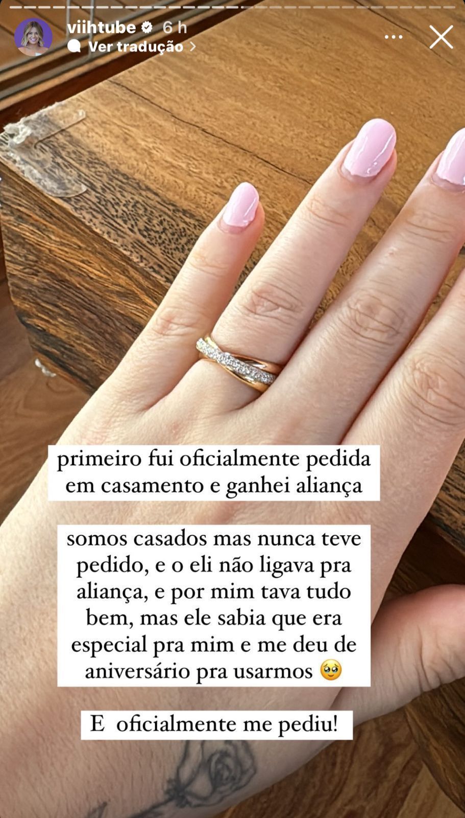 Viih Tube mostrou aliança que ganhou de Eliezer / Instagram/Viih Tube