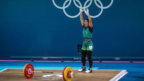 Amanda Schott comemorou a participação na Olimpíada de Paris