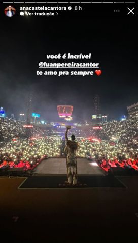 Ana Castela publicou foto de Luan Pereira após cantor deixar palco em Barretos / Instagram/Ana Castela