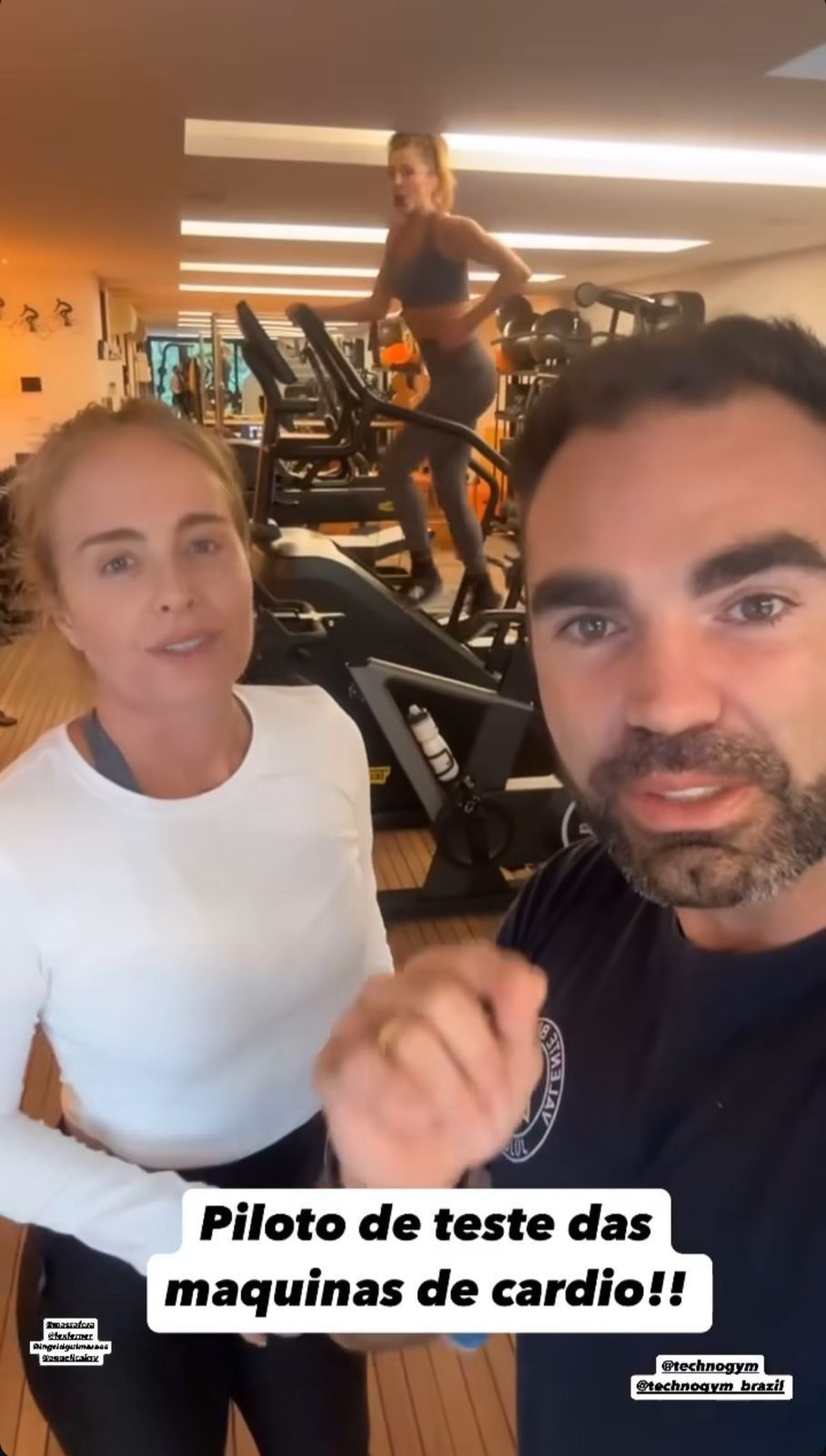 Personal mostrou Grazi Massafera se exercitando enquanto Angélica sugeriu nova profissão para a amiga / Foto: Instagram/Chico Salgado