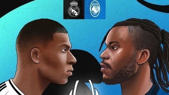 Arte com Mbappé e Lookman