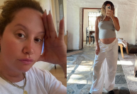Ashley Tisdale revela sintomas do final da gravidez: 