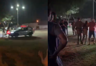 Vídeo: Viatura da PM persegue e atropela homem em Goiás