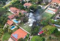 Acidente aéreo em Vinhedo: imagens de drone mostram local da queda de avião