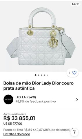 Bolsa custa mais de R$ 33 mil em sites de revenda / Reprodução