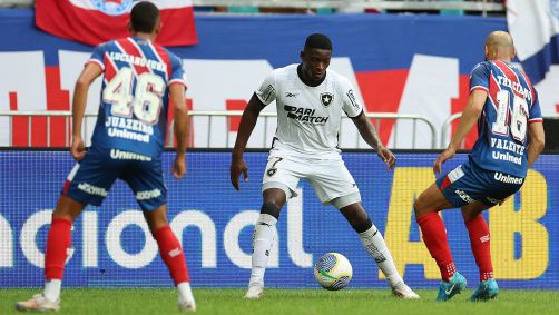 Lance de Bahia 0 x0 Botafogo pelo Brasileirão