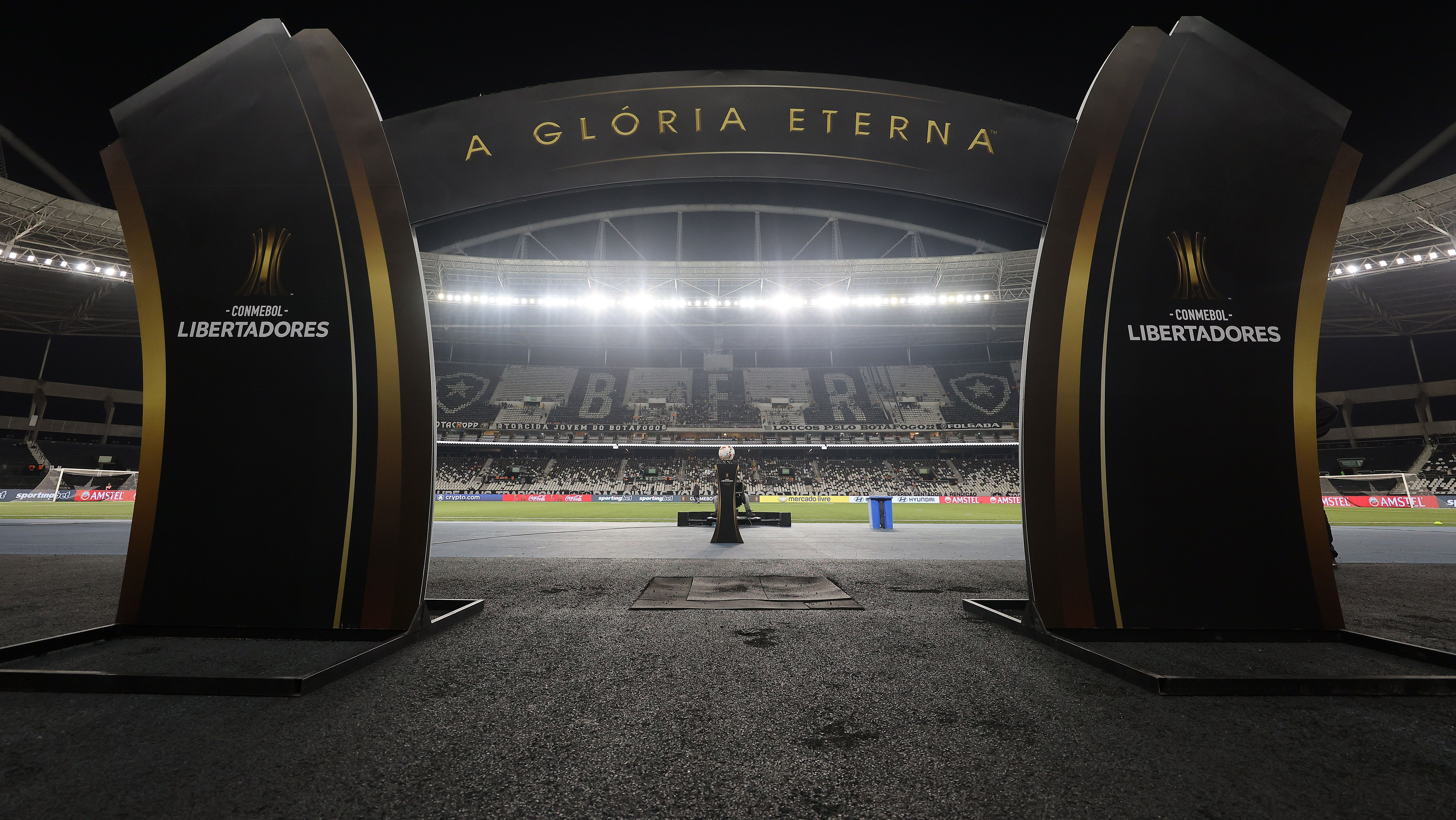 Estádio Nilton Santos antes de Botafogo x Palmeiras pela Libertadores