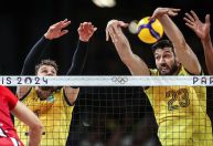Brasil perde para os EUA e está fora da Olimpíada no vôlei masculino