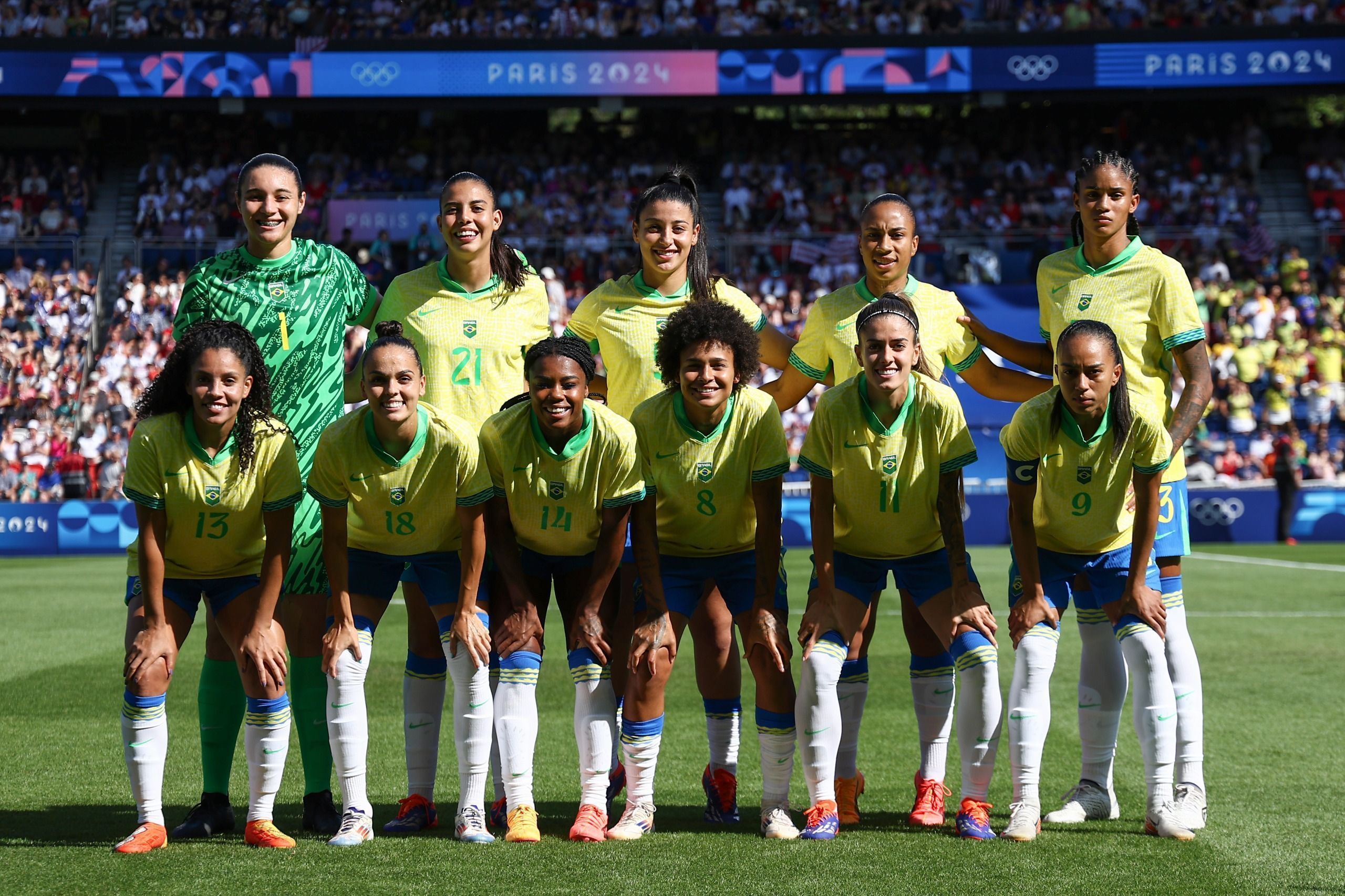 Brasil ficou com a medalha de prata no futebol feminino em Paris