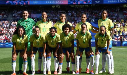 Brasil ficou com a medalha de prata no futebol feminino em Paris