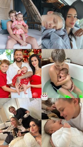 Bruna Biancardi faz homenagem para Davi Lucca, filho de Neymar. • Instagram/Bruna Biancardi