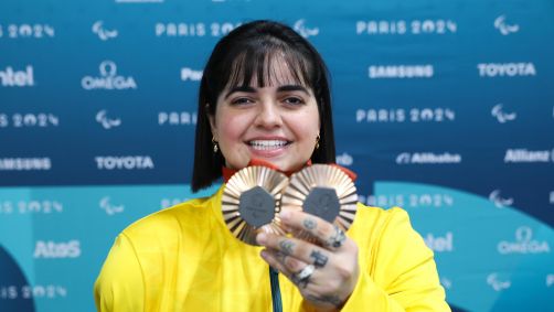 Bruna Alexandre conquistou o bronze no Tênis de mesa WS10