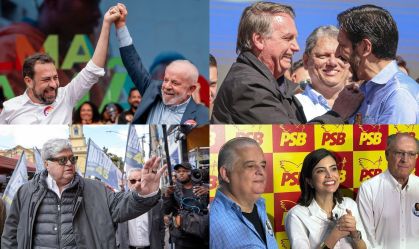 Candidatos em SP vão estrear no horário eleitoral apostando em Lula, Bolsonaro e histórico de vida