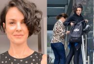 Três anos longe da TV, Carolina Kasting é vista em metrô do RJ com a família