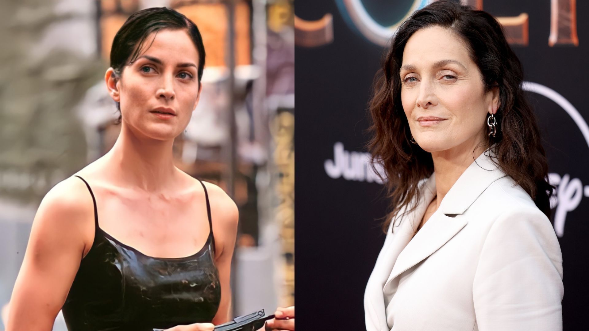Carrie-Anne Moss interpretou Trinity em "Matrix (1999) / Warner Bros. | Jesse Grant/Getty Images for Disney