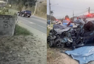 Vídeo: Policial morre após colisão frontal entre carro e ônibus no RJ