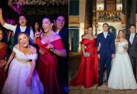 Elaine Mickely abre álbum de fotos do casamento de seu filho com Cesar Filho