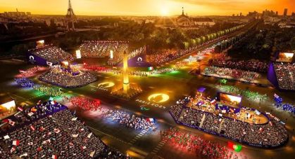 Cerimônia de abertura da Paralimpíada de Paris na Champs-Elysées