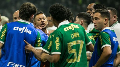 Clássico entre Palmeiras e São Paulo terminou em confusão no Allianz Parque