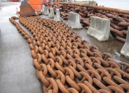 Um dos tipos de amarras que podem ser utilizadas em operações petrolíferas / Reprodução