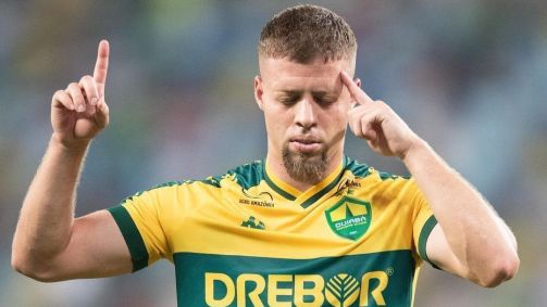 Lucas Fernandes fez o gol da vitória do Cuiabá contra o Criciúma