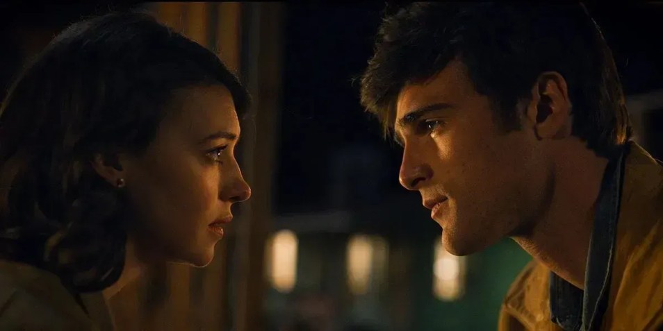 Daisy Edgar-Jones e Jacob Elordi em "On Swift Horses" • Divulgação