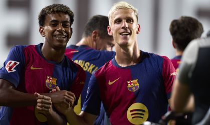 Inscrito horas antes, Dani Olmo marca, e Barcelona vira sobre Rayo Vallecano