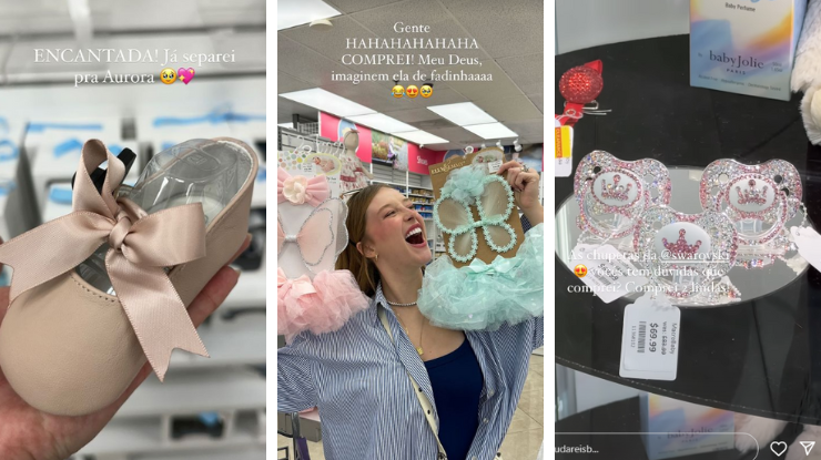 Duda Reis mostra compras para o enxoval de Aurora / Instagram/ Duda Reis