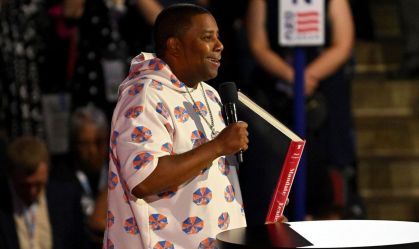 Kenan Thompson, ator de Kenan & Kel, faz discurso na Convenção Democrata
