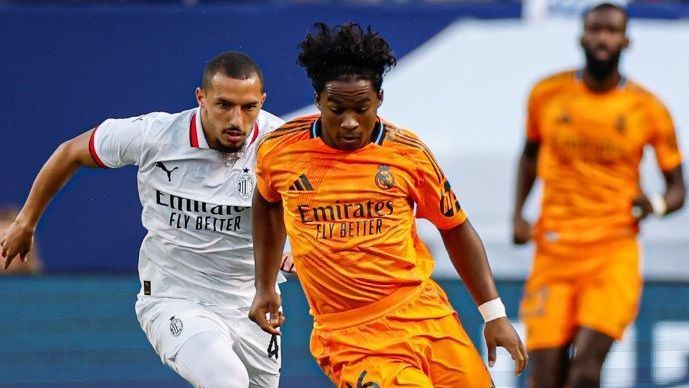 Endrick em ação pelo Real Madrid