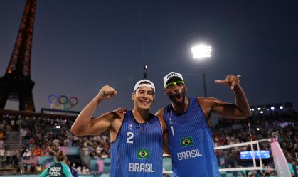 Evandro e Arthur avançaram para as oitavas de final com 100% de aproveitamento em Paris 2024