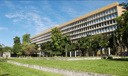 Fachada do prédio da Universidade Federal do Rio de Janeiro