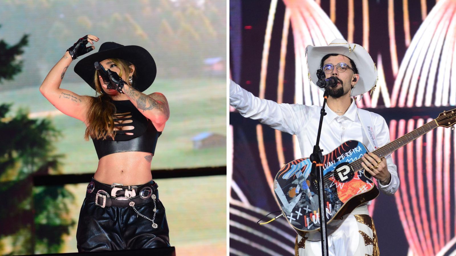 Lauana Prado e Luan Pereira na abertura da Festa do Peão de Barretos na quinta-feira (15)