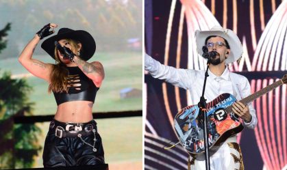 Lauana Prado e Luan Pereira na abertura da Festa do Peão de Barretos na quinta-feira (15)
