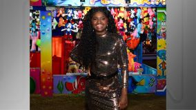 Kenya Sade, que apresenta o Circuito Sertanejo junto com Rafa Kalimann, na Festa do Peão de Barretos 2024